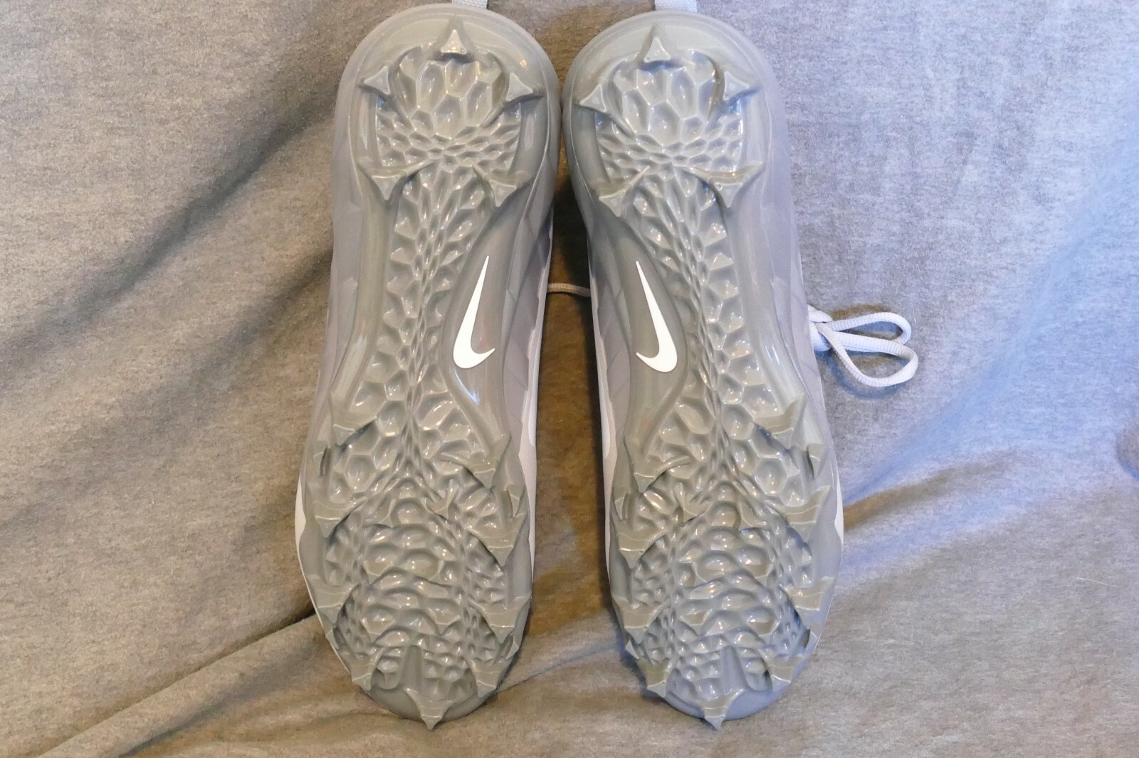 Nike Alpha Huarache 6 Elite Lax Lacrosse Football Cleats Sz 12.5 Grey 904581-012