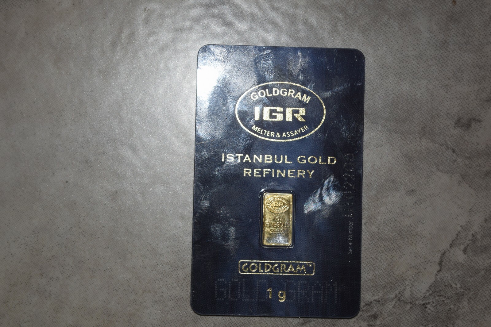 Pure Gold small sizes....IGR 1 GRAM GOLD BARS