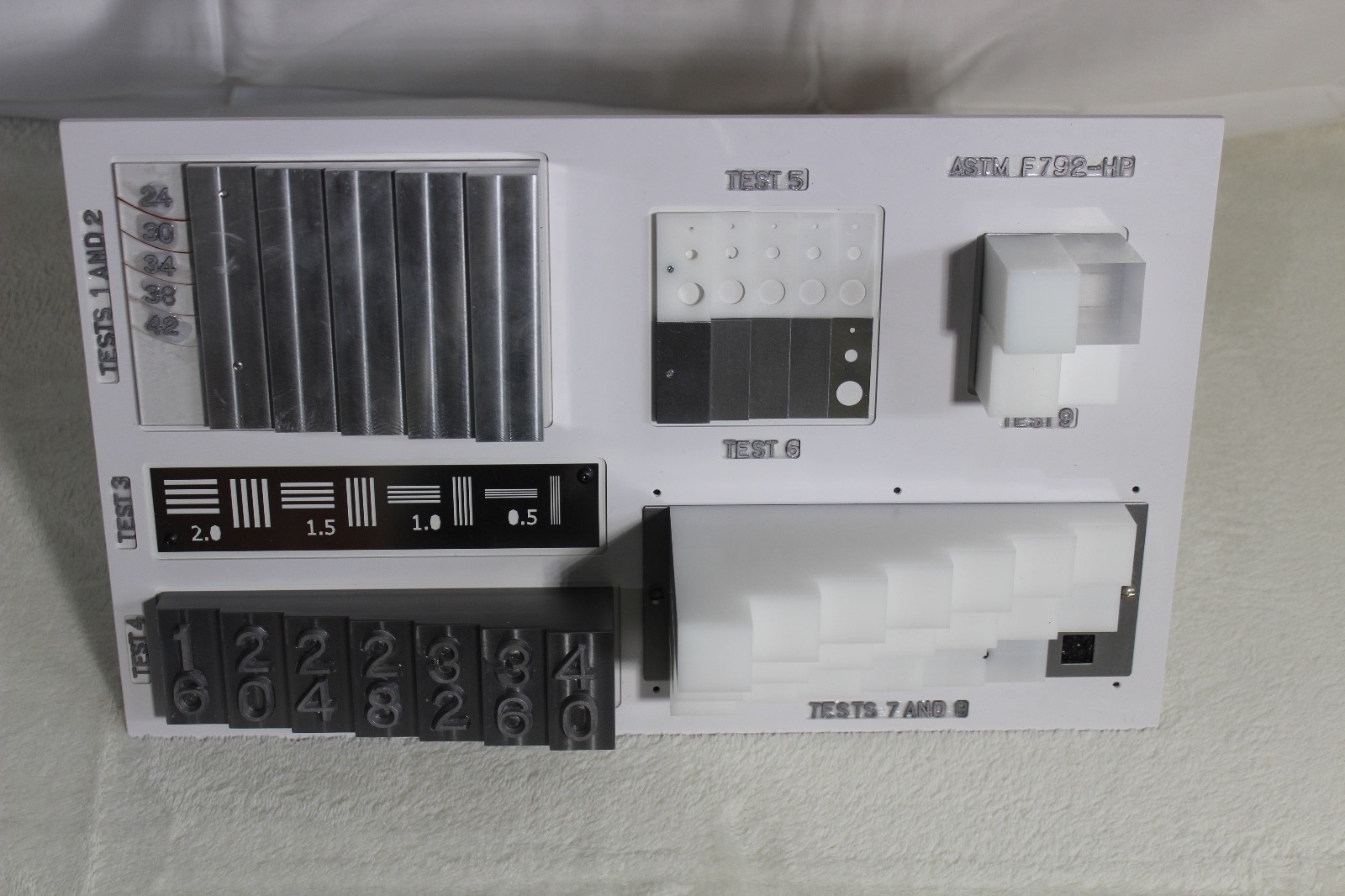 astm-f792-17-e1-hp stepwedge