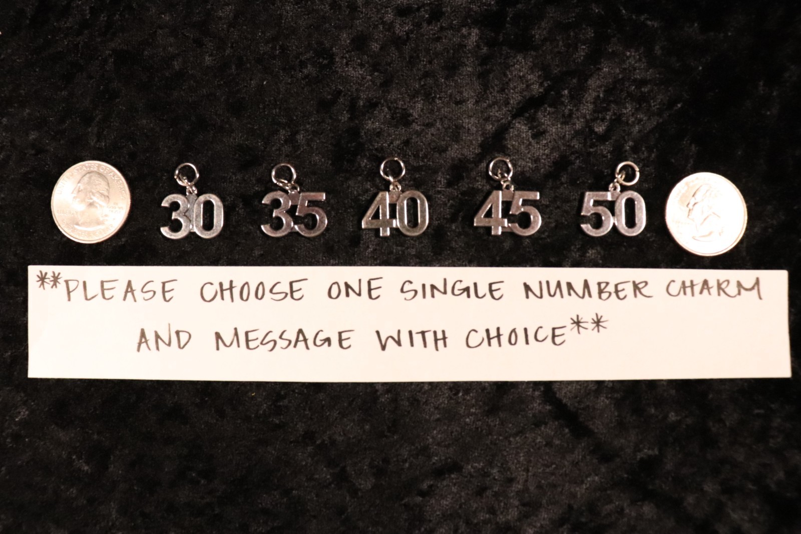 Flaunt Your Success - One Single LRG Number Charm for Weight Watchers Key Ring!