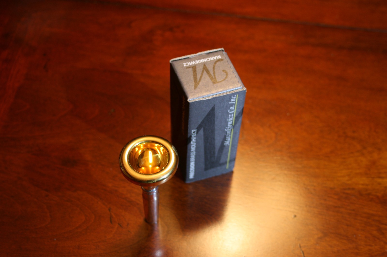Marcinkiewicz 5G - 24K Gold Rim & Cup Small Shank Trombone Mouthpiece