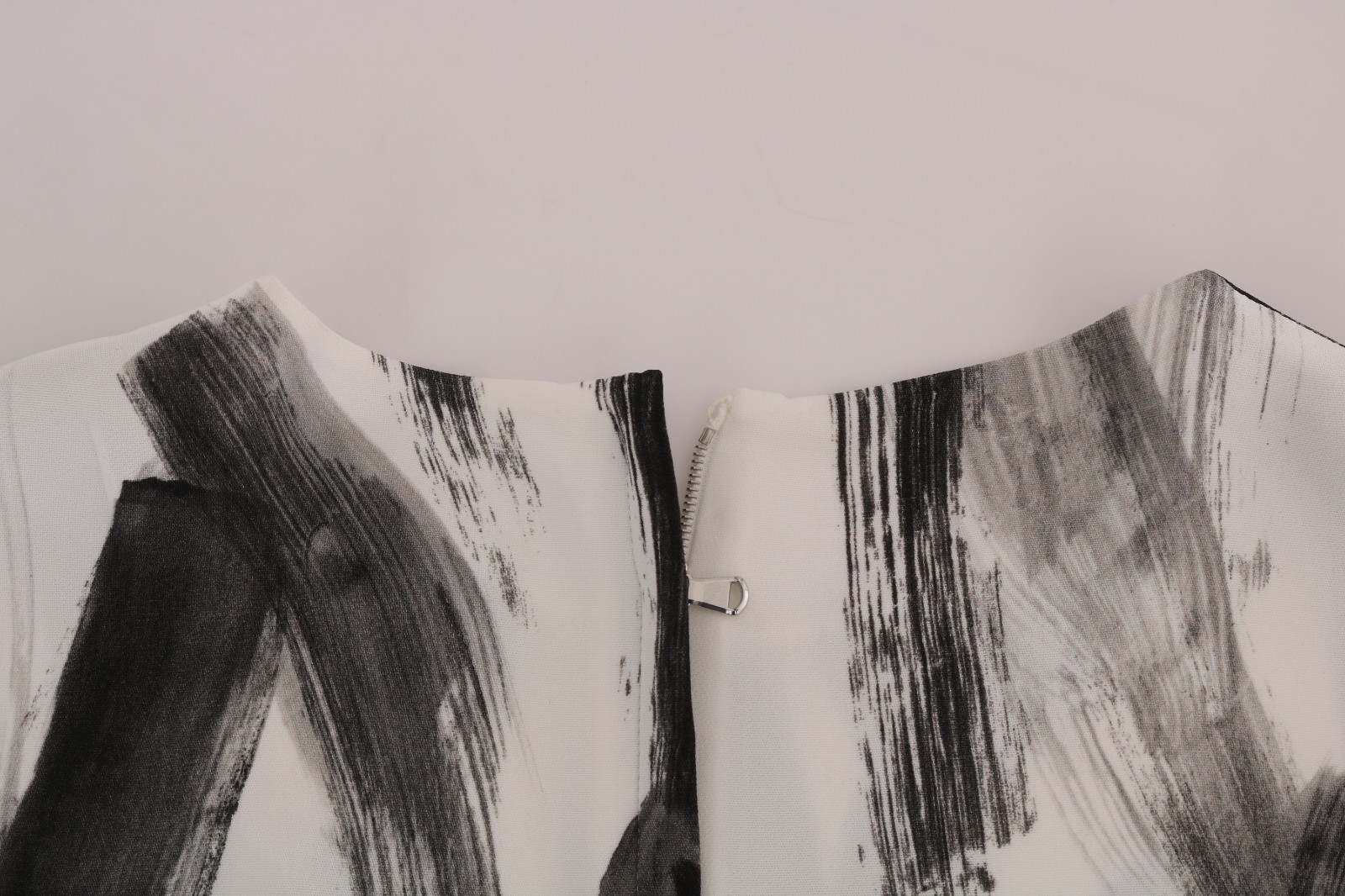 Pre-owned Dolce & Gabbana Printed Blouse Top White Black Striped It38 / Us4 / Xs Rrp $1000