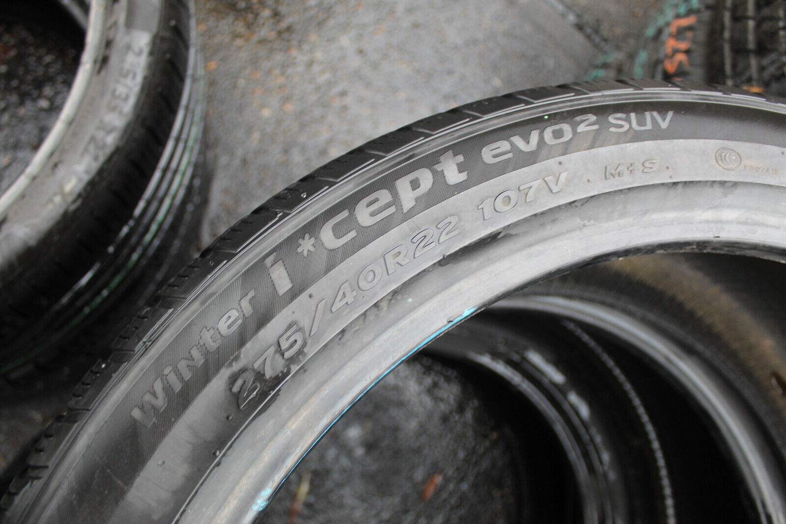 275 40 22 Hankook, Winter, XL, M+S, 107V, x2 A Pair 5.0mm (F1_tyres) FO L2980