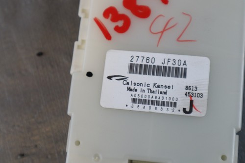 pico6　エアコン　アンプ　コントローラー　GT-R R35 2009 NISSAN GT-R R35 PREMIUM VR38 OEM AIR CONDITIONER