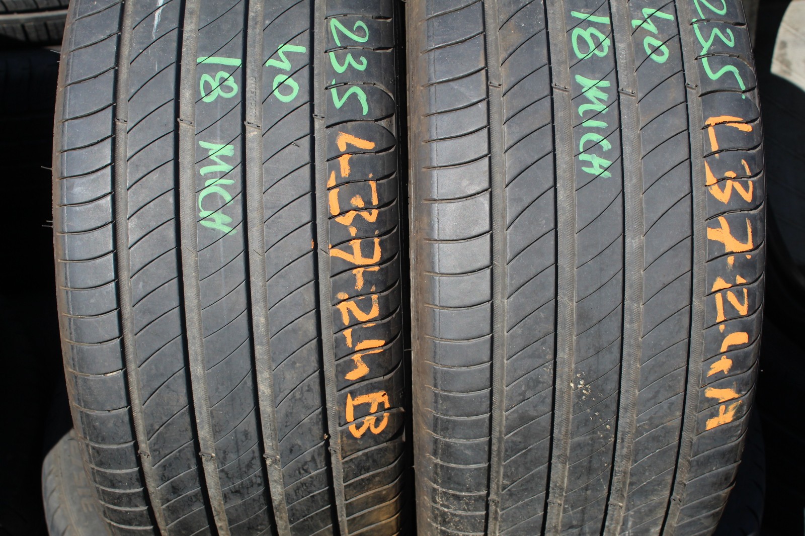 235 40 18 Micheli, Primacy 4, 91W, x2 A Pair 5.0mm (F1_tyres) L3724