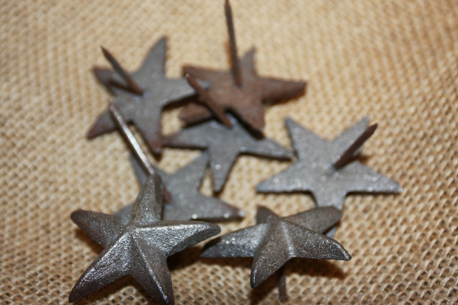 (100) Cast Iron Star Nailheads Clavos 1 3/4