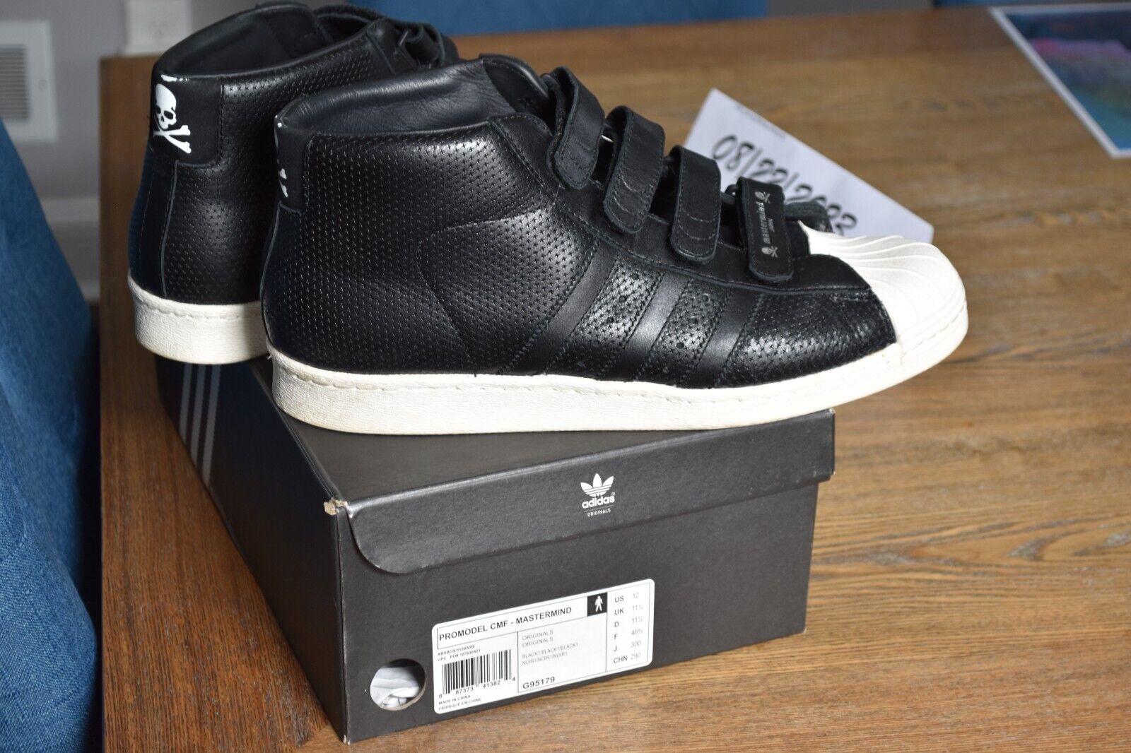 Size 12 - adidas Pro Model Cmf Mastermind 2013 G95179 skull Size 12 - adidas Pro Model Cmf Mastermind 2013 G95179 skull
