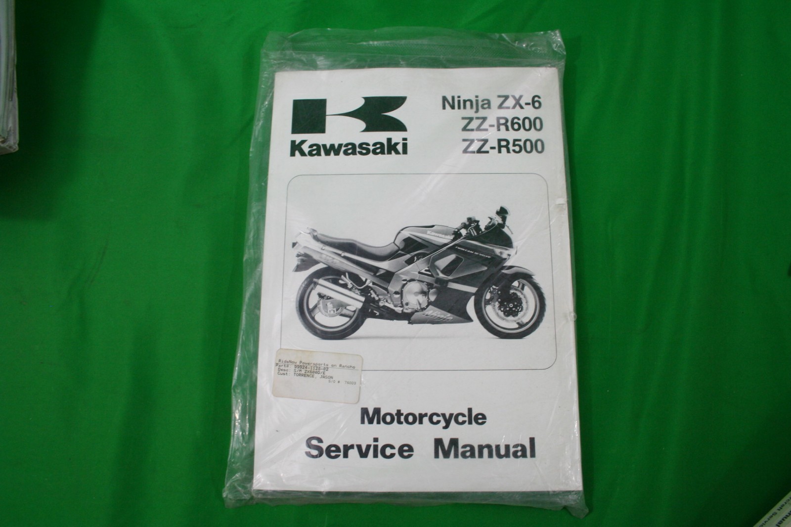 【オーダー】 GENUINE Kawasaki Ninja ZX-6 ZZ-R600/500 Motorcycle Service