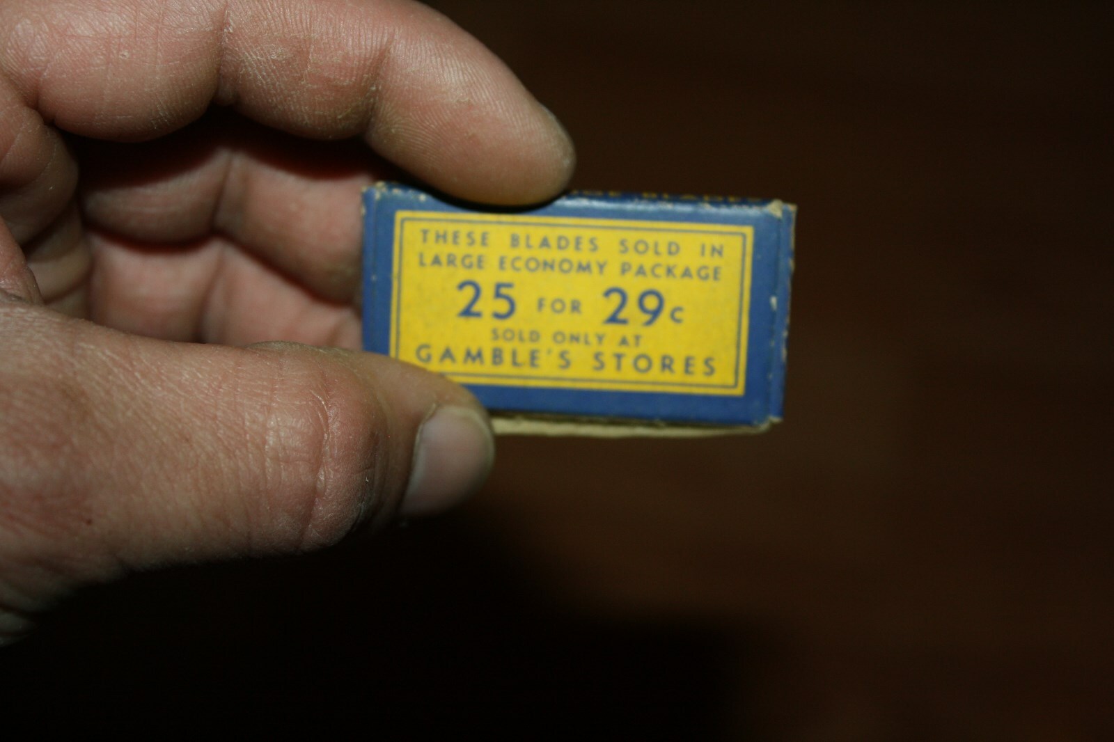 gambles double edge razor blades box new old stock never used nos