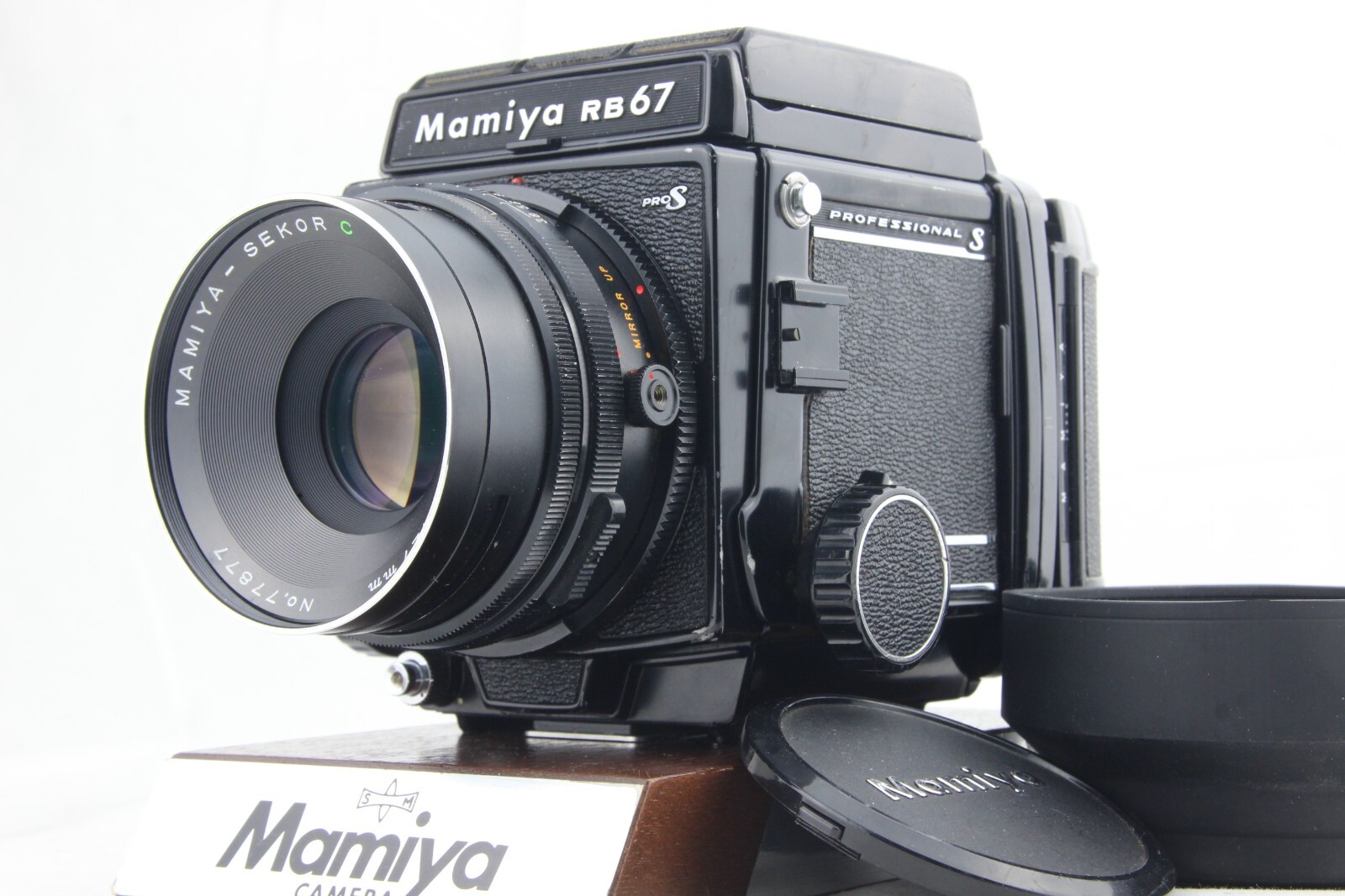 ★美品★ MAMIYA RB67 PRO S＋SEKOR C 127mm 3.8 Mamiya RB67 Pro S w/ Sekor C 127mm F/3.8 with Hood & 120