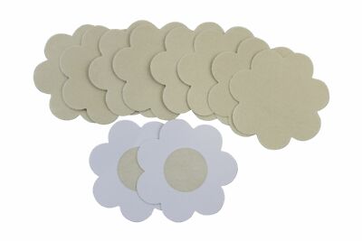 Flirtzy Disposable Waterproof Nipple Cover Pasties,  Beige, NippleCovers