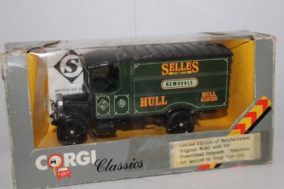 Corgi Classics Thornycroft Box Van ''Selles Removals''  Code 2  1:50s
