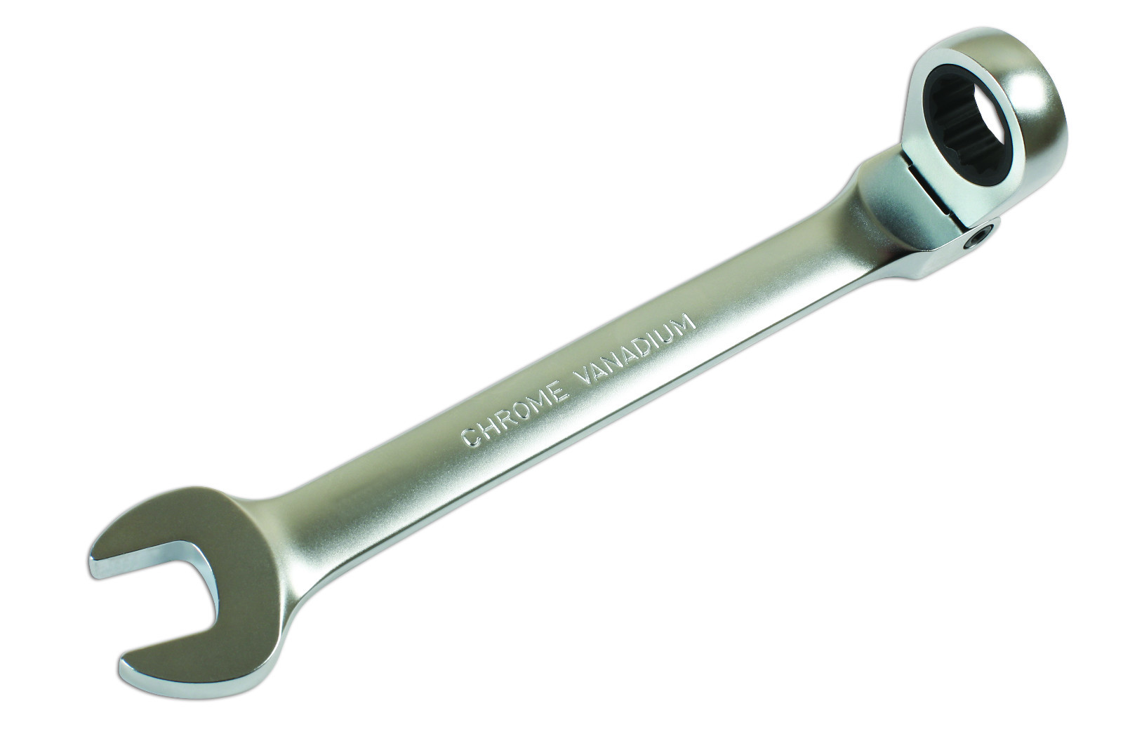 Ratchet Ring Spanner Set with Flexi Head 8mm 19mm 12 Point In Storage