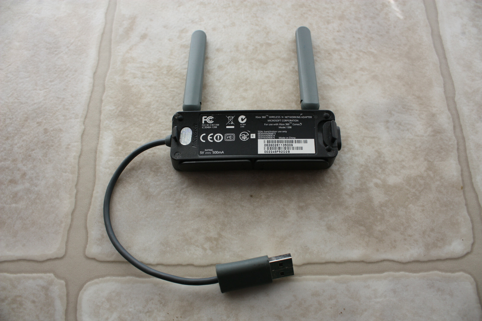 Original Microsoft Xbox 360 Model 1398 Wireless N Networking Adapter Dual Band