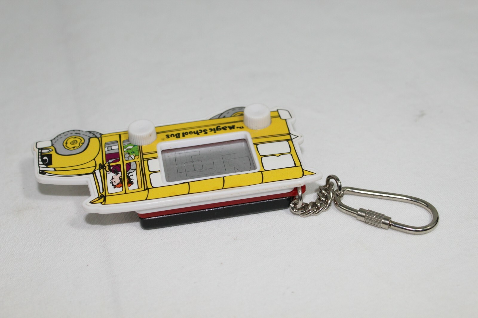 Vintage 1996 Magic School Bus Etch-a-Sketch Key Chain Toy Scholastic Books