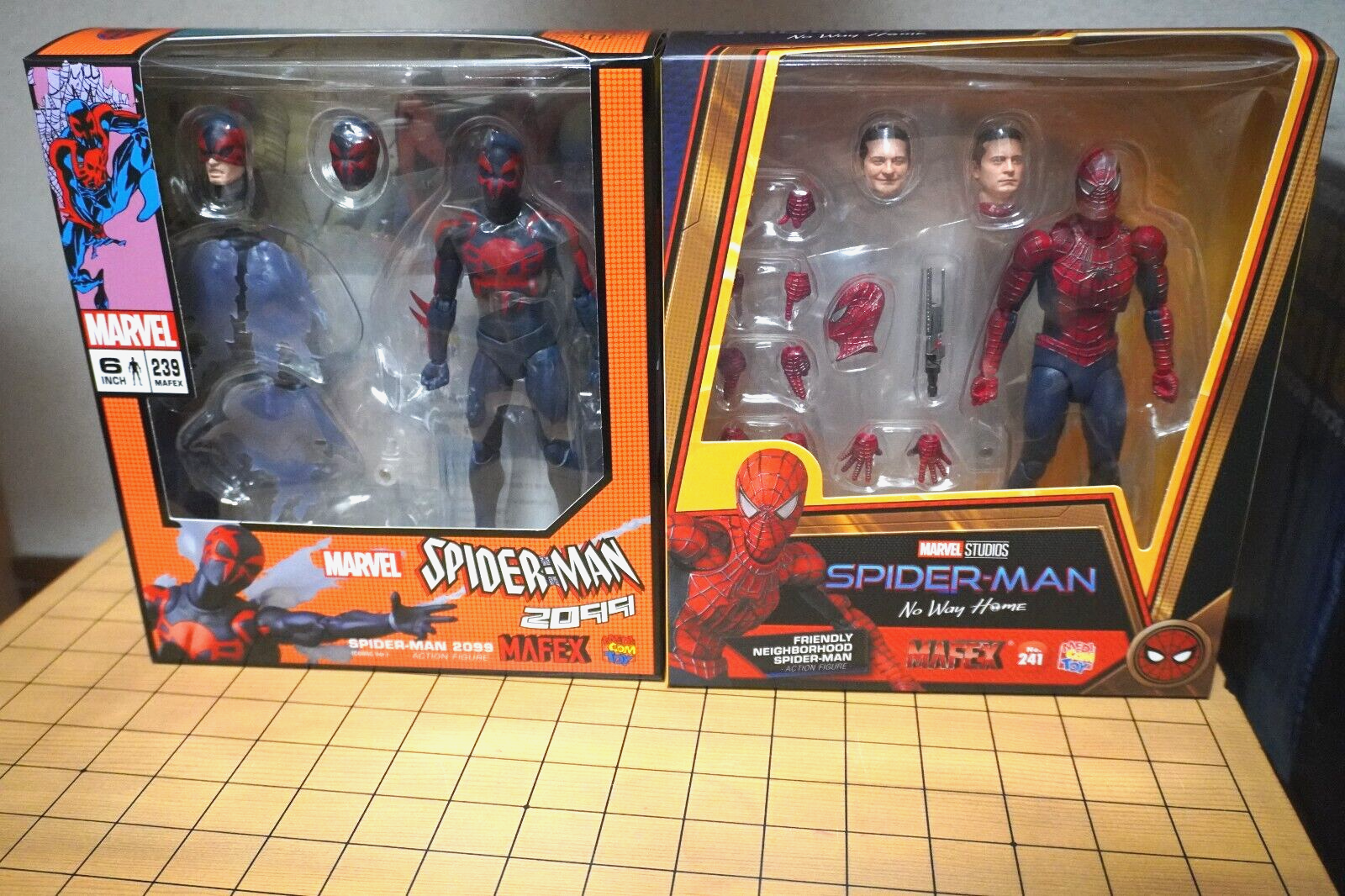 MAFEX No.239 & 241 Spider-Man 2099 & Friendly Neighborhood
