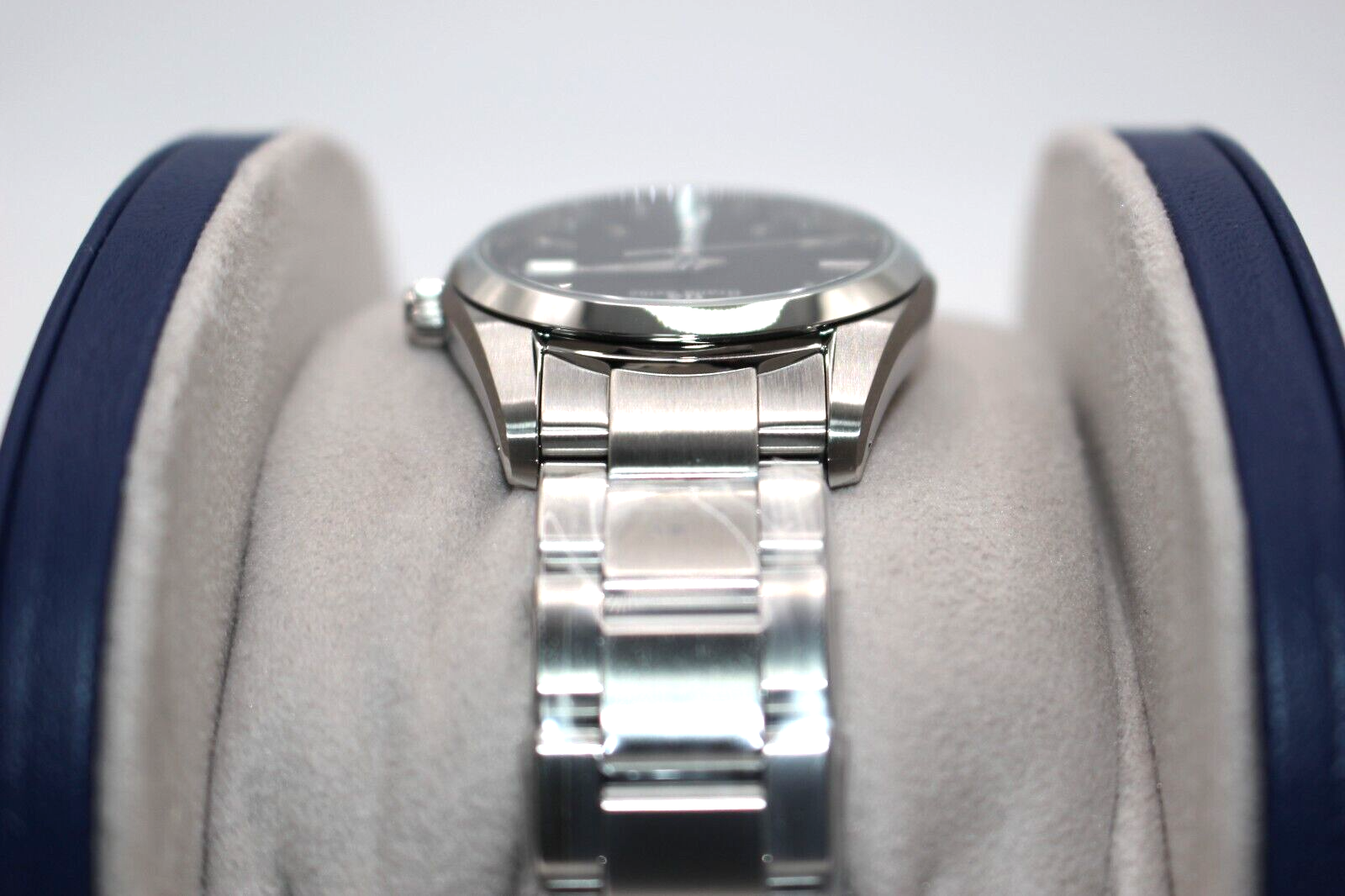 Pre-owned Grand Seiko Seiko Grand Heritage Collection Sbgx261 Black Quartz Stainless Steel Men's Watch