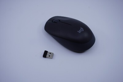Logitech Wireless Mouse M190 - Full Size Ambidextrous - Grey with Dongle