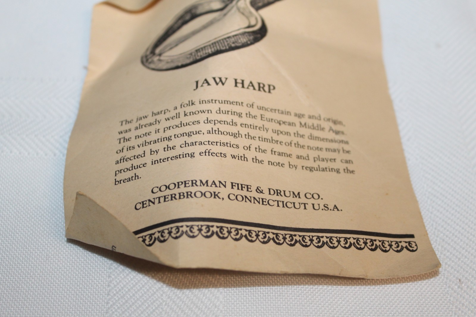 Cooperman Fife and Drum Company Jaw Harp