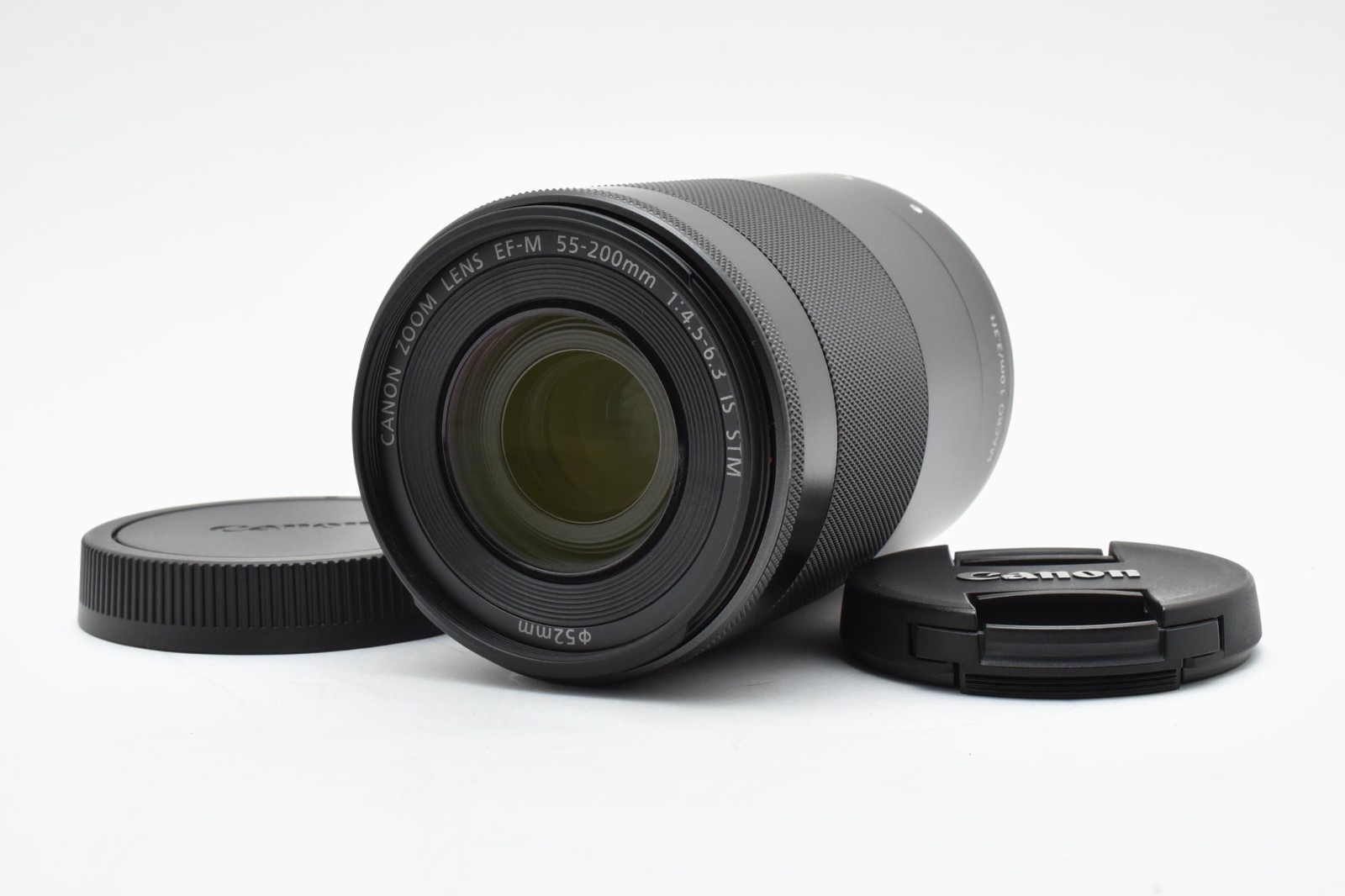 Canon EF-M 55-200mm f/4.5-6.3 IS STM Lens w/Caps [Near Mint