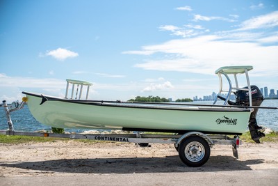 2019 Spoonbill 14 Micro Skiff/Yacht Tender w/ 2019 20hp Suzuki & Trailer