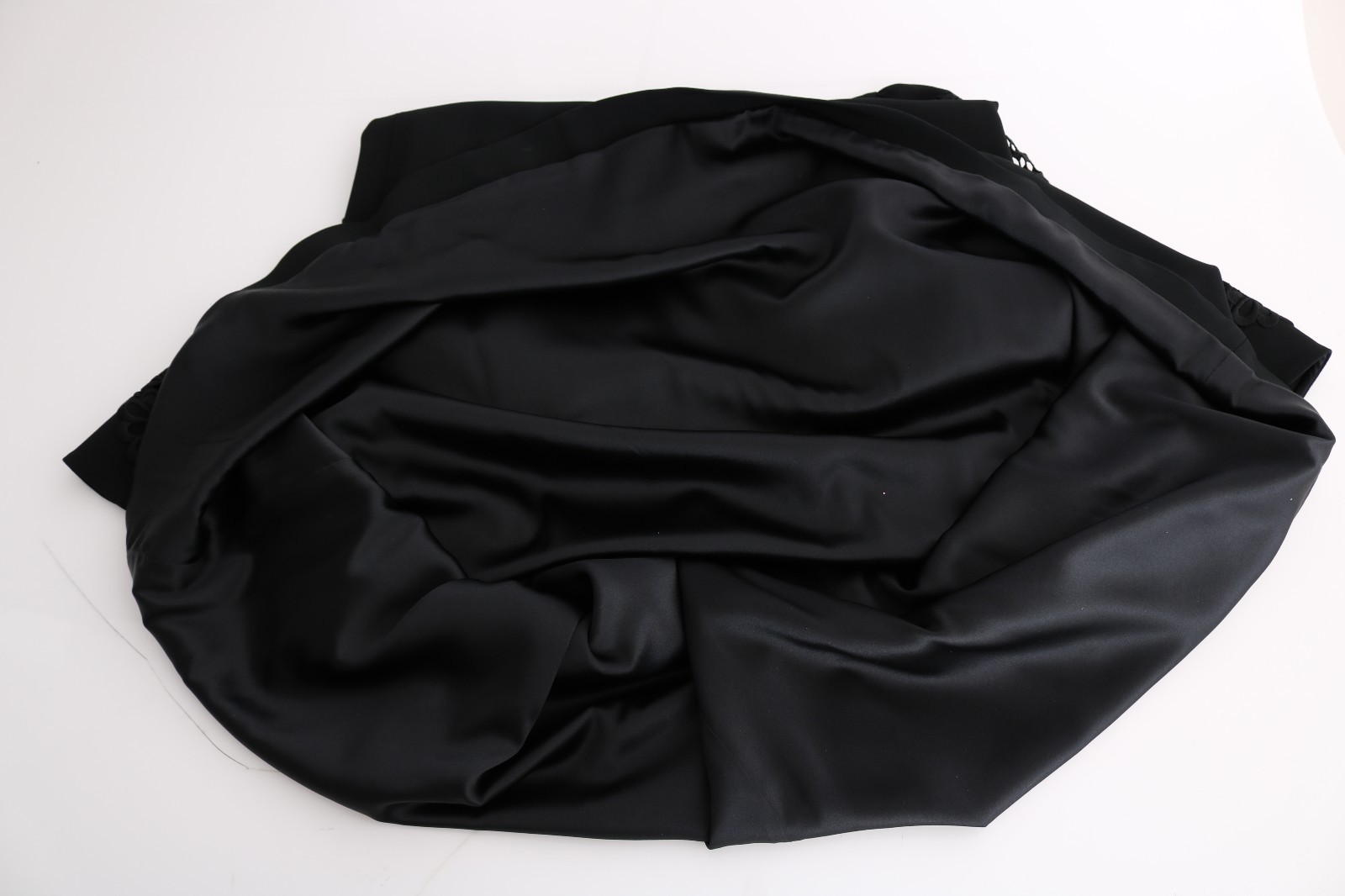 Pre-owned Dolce & Gabbana Dress Black Stretch Shift Long Maxi Gown S. It38 / Us4 Rrp $6000