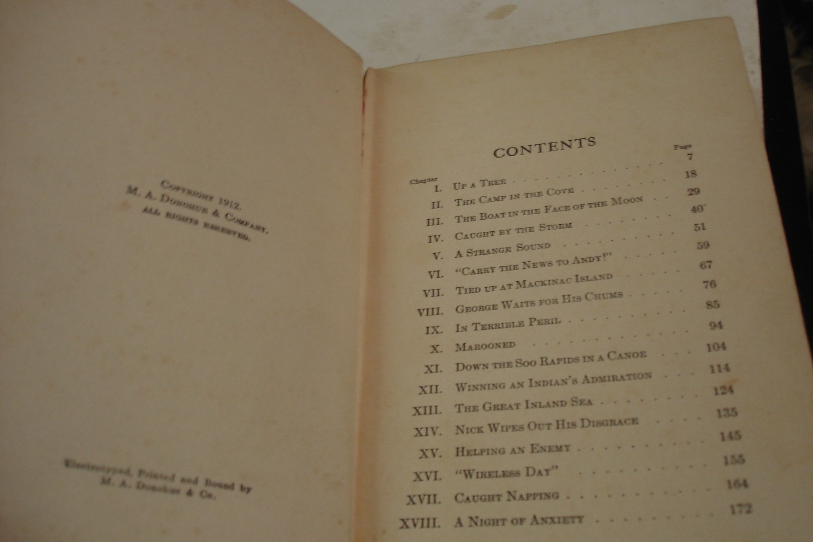 1912 Motor Boat Boys on the Great Lakes>Exploring Mystic Isle of MACKINAC>HB/IL