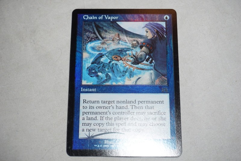 Hoja De Chain Of Vapor De Onslaught X1 Mtg Magic The Gathering Casi Nuevo Casi Nuevo