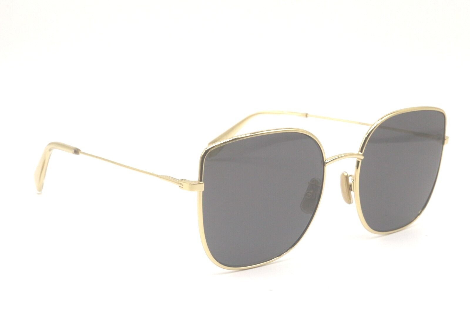 Pre-owned Celine Cl40174u 30a Polished Gold W/brown Lenses Authentic Sunglasses 59-19 In Gray