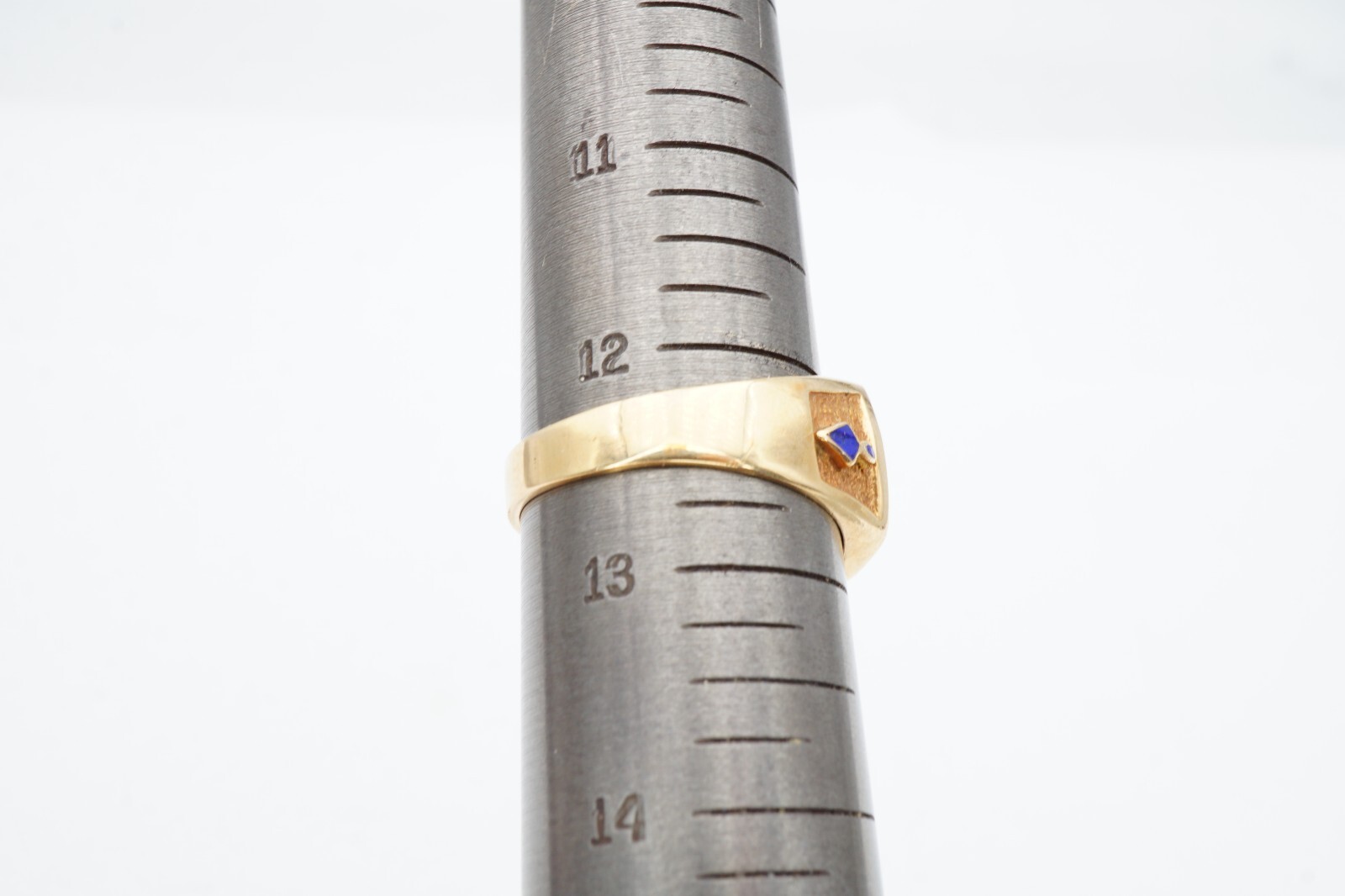 10k Yellow Gold Masonic Ring Size 12.5