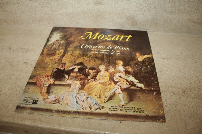 Lp Mozart - Concertos De Piano K453 & K491, Dir W.Bottcher, Piano M.Pressler