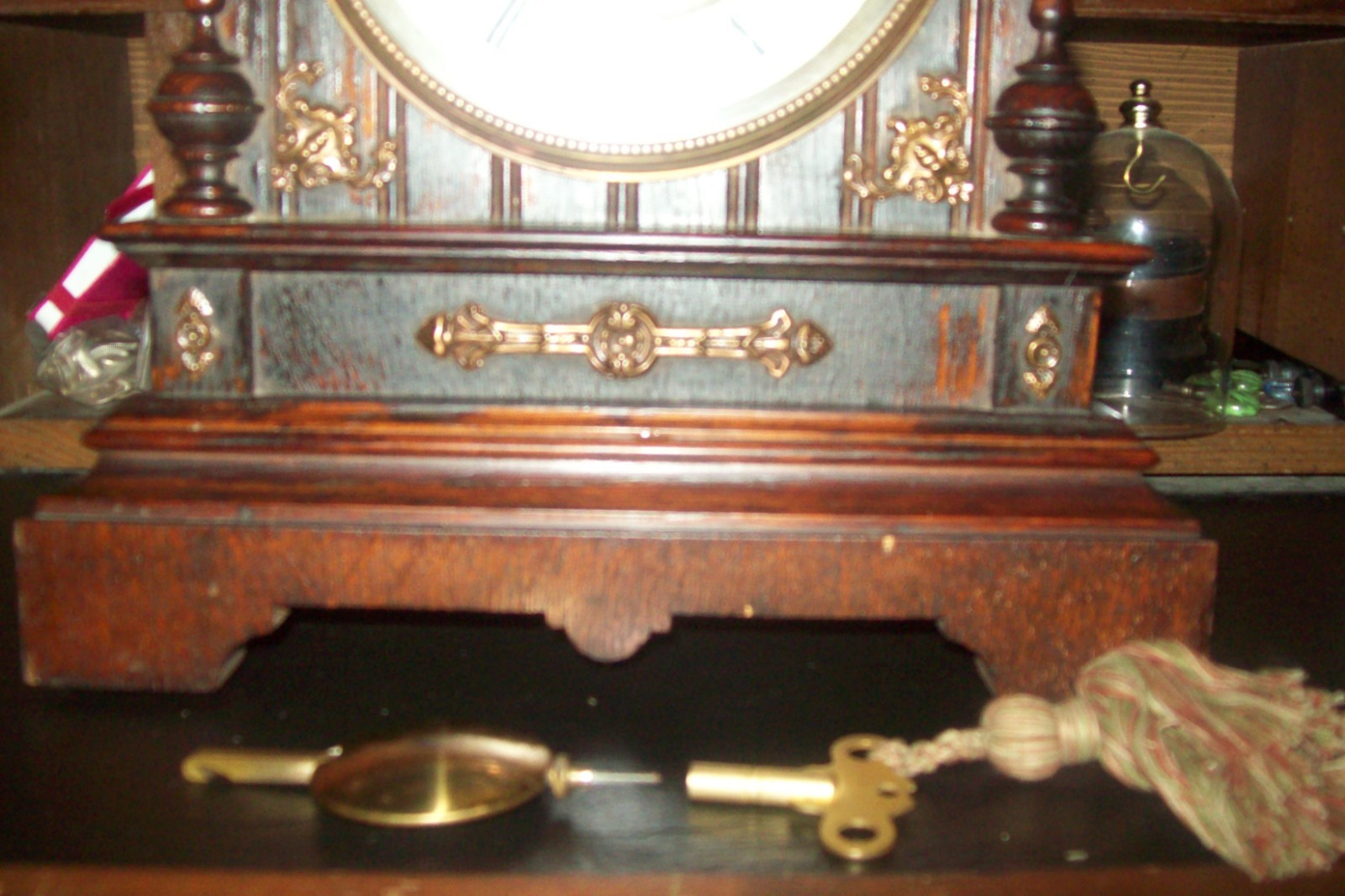 Antique German Junghans  Mantle Clock Working