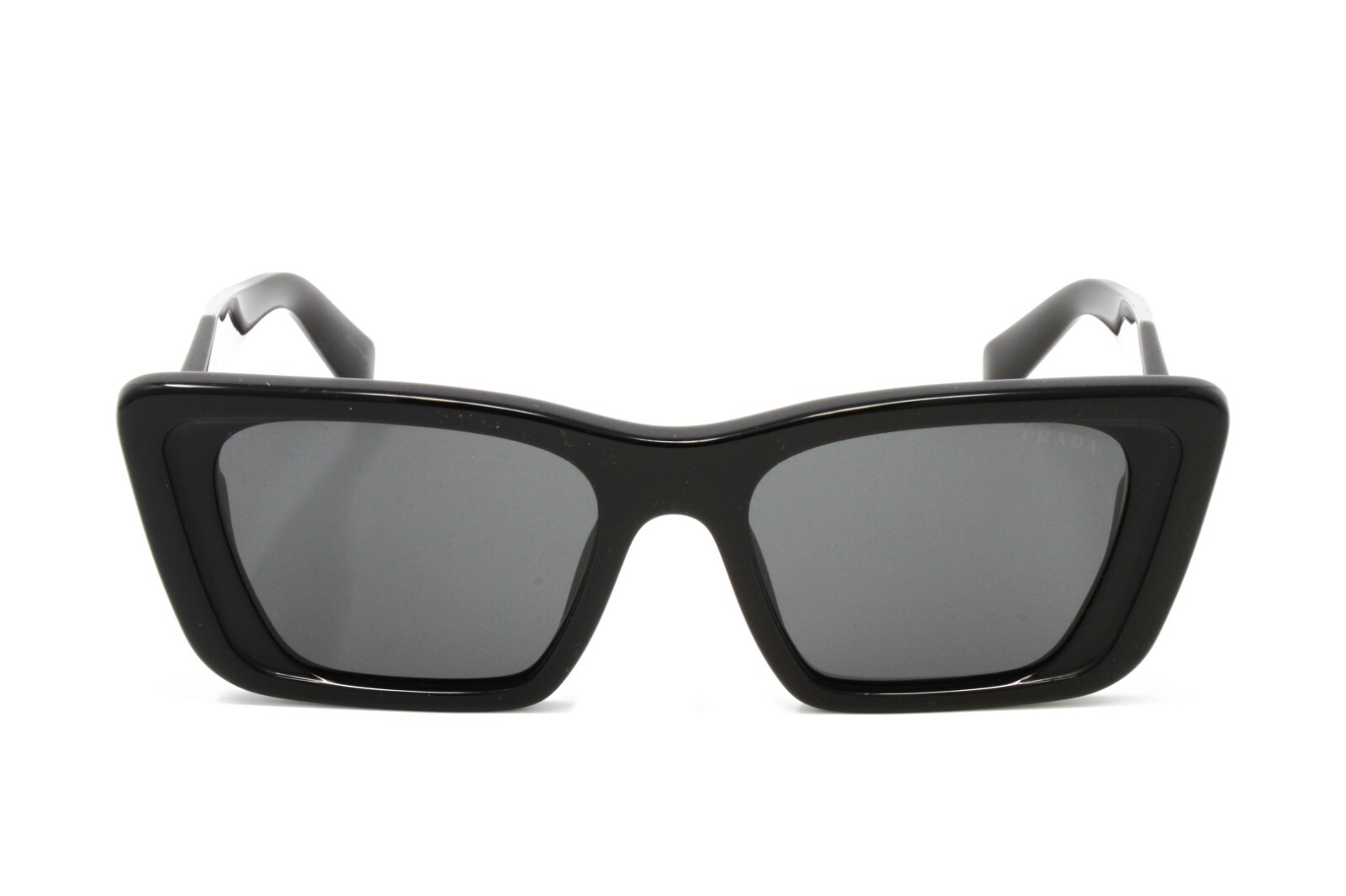 Pre-owned Prada Butterfly Women's Sunglasses Pr08ys 1ab5s0 Black 51mm W/case In Gray