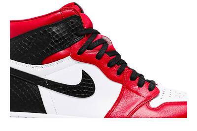 Pre-owned Jordan Air  Wmns Air  1 Retro High Og 'satin Red' Cd0461-601 In University Red/white/black