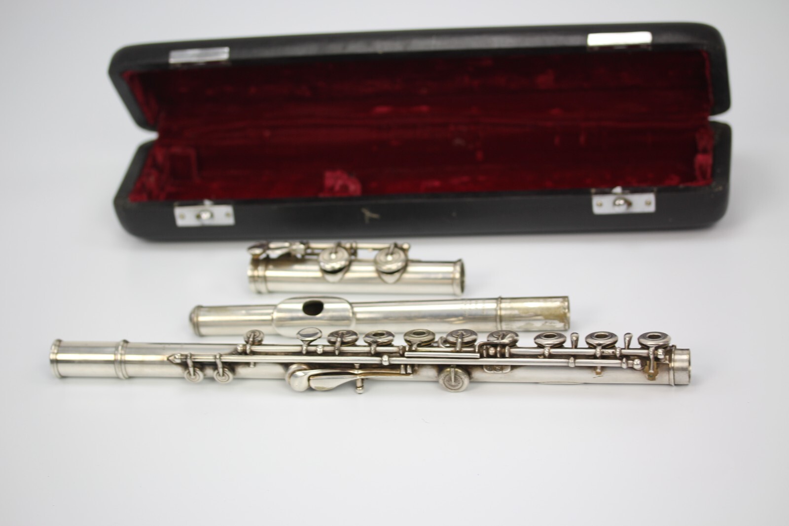 L.L. Louis Lot Brevete Solid silver Handmade flute 7922 born