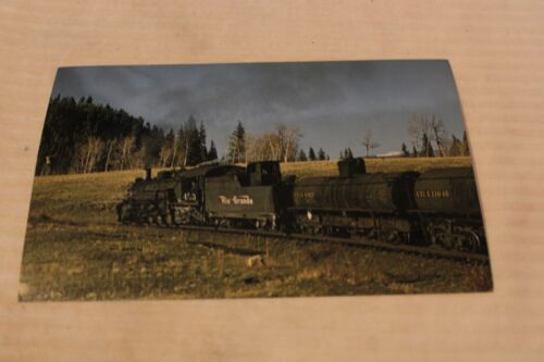 1974 Vanishing Vistas Photo Card D&RGW Rio Grande Steam Locomotive #483