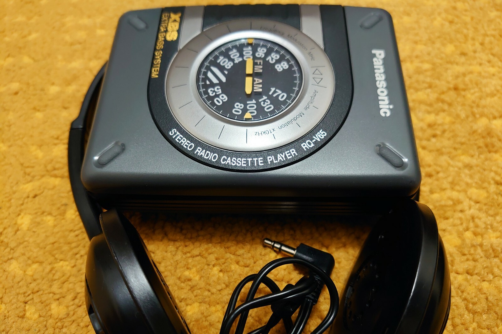 【極美品DE可動品】Panasonic カセット プレーヤー RQ-V65 極美DE可動品】Panasonic カセット プレーヤー RQ-SX65V-K