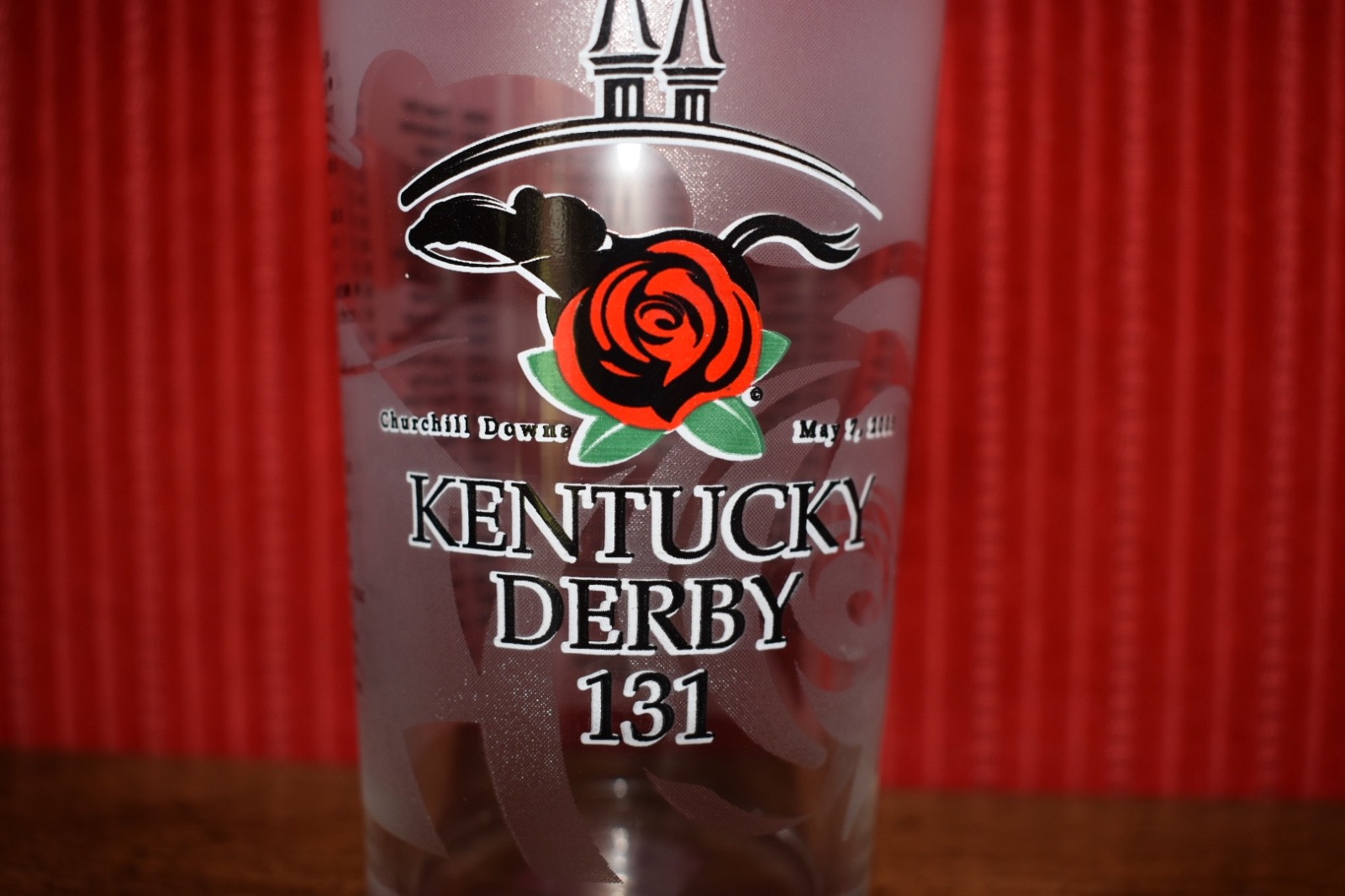 2005 OFFICIAL Kentucky KY Derby Mint Julep Glass Horse Racing Churchill Downs