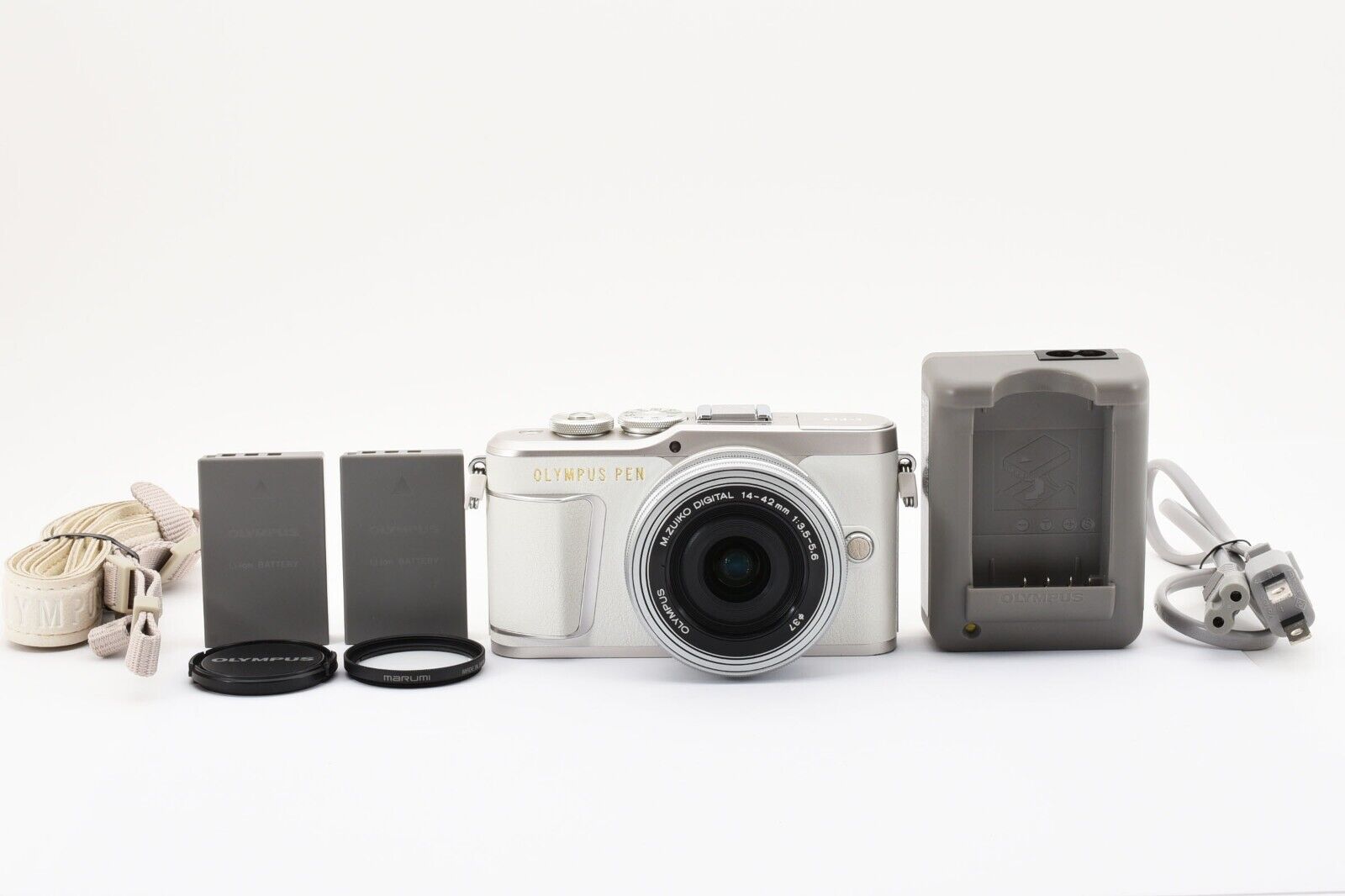 OLYMPUS PEN E-PL9 Digital Camera 14-42mm EZ Lens w/Strap OLYMPUS PEN E-PL9 Digital Camera 14-42mm EZ Lens w/Strap