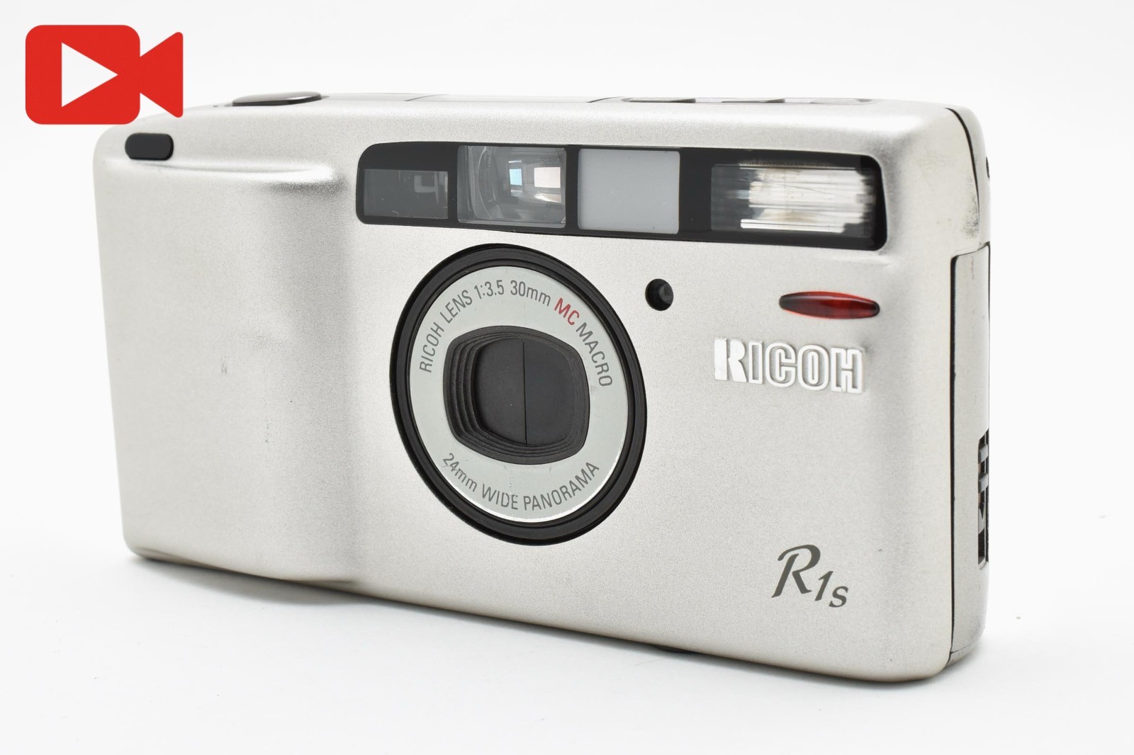 RICOH R1s シルバー ▶️ [NEAR MINT] Ricoh R1s R1 S Silver 35mm Point & Shoot