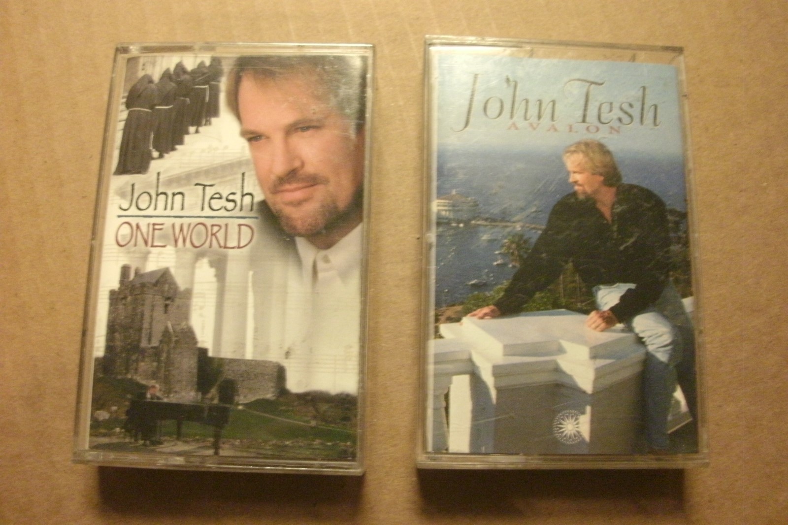 Lot of 2 John Tesh Cassettes, Two Tapes, One World & Avalon