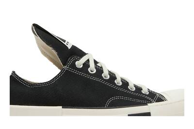 Pre-owned Converse Rick Owens X Drkshdw Drkstar Chuck 70 Low 'black' 172347c In Black/egret