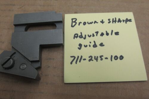 Brown & Sharpe adjustable cross slide guide for 00 