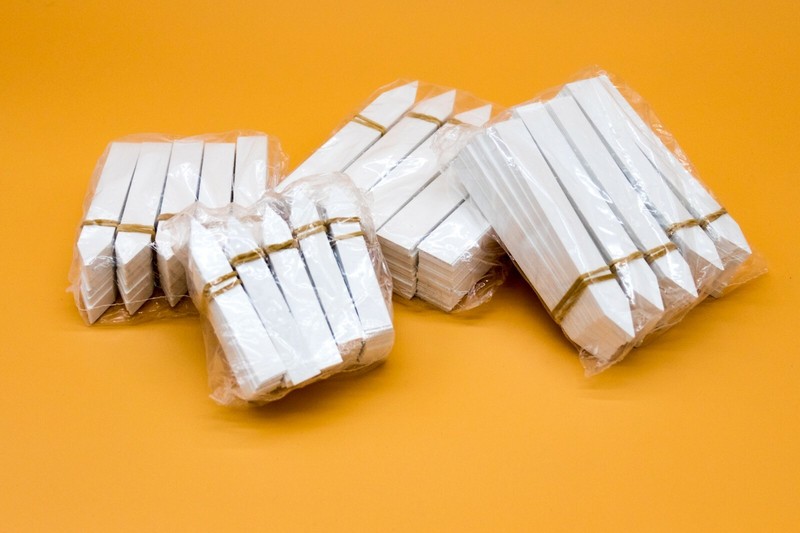 Marken Stecketiketten, Extra Stark Ca. 0,6 Mm, WeiÃ In Versch. GrÃ¶ÃEn Und Mengen