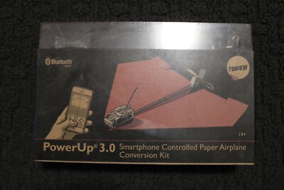 PowerUp 3.0 Smartphone Bluetooth Controlled Paper Airplane Brand New Sealed