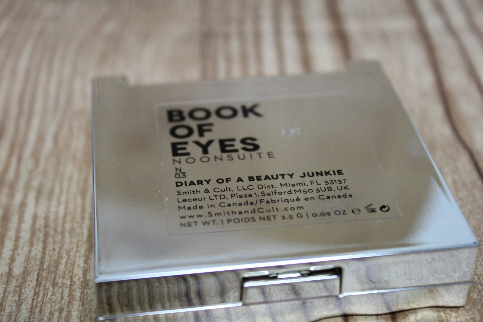 Smith and Cult Eyeshadow Eye Quad Palette NoonSuite  New In Box 2.5g/.09oz