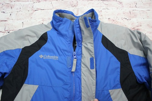 Kid's Columbia Winter Jacket Insulated Blue Size 10-12 Kids Boys Snow Jacket