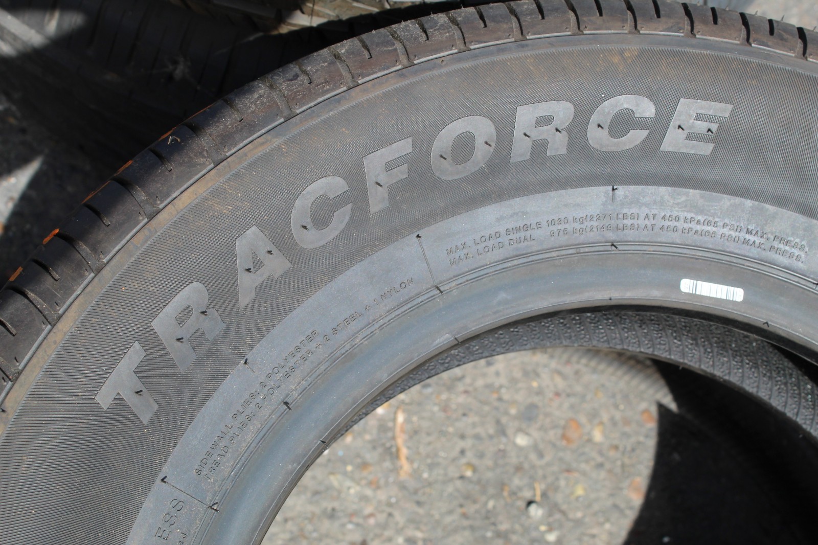 New 215 70 15C Sunny, Tracforce, 109/107S, x1 Single Tyre (F1_tyres) YD118