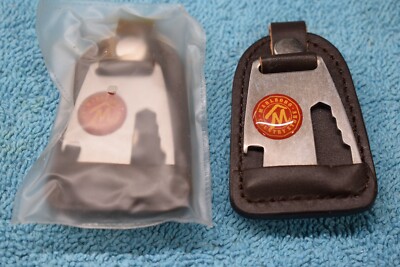 Vintage Marlboro Country Store Multi Tool Bottle Opener, Leather Key Fob NOS P-2