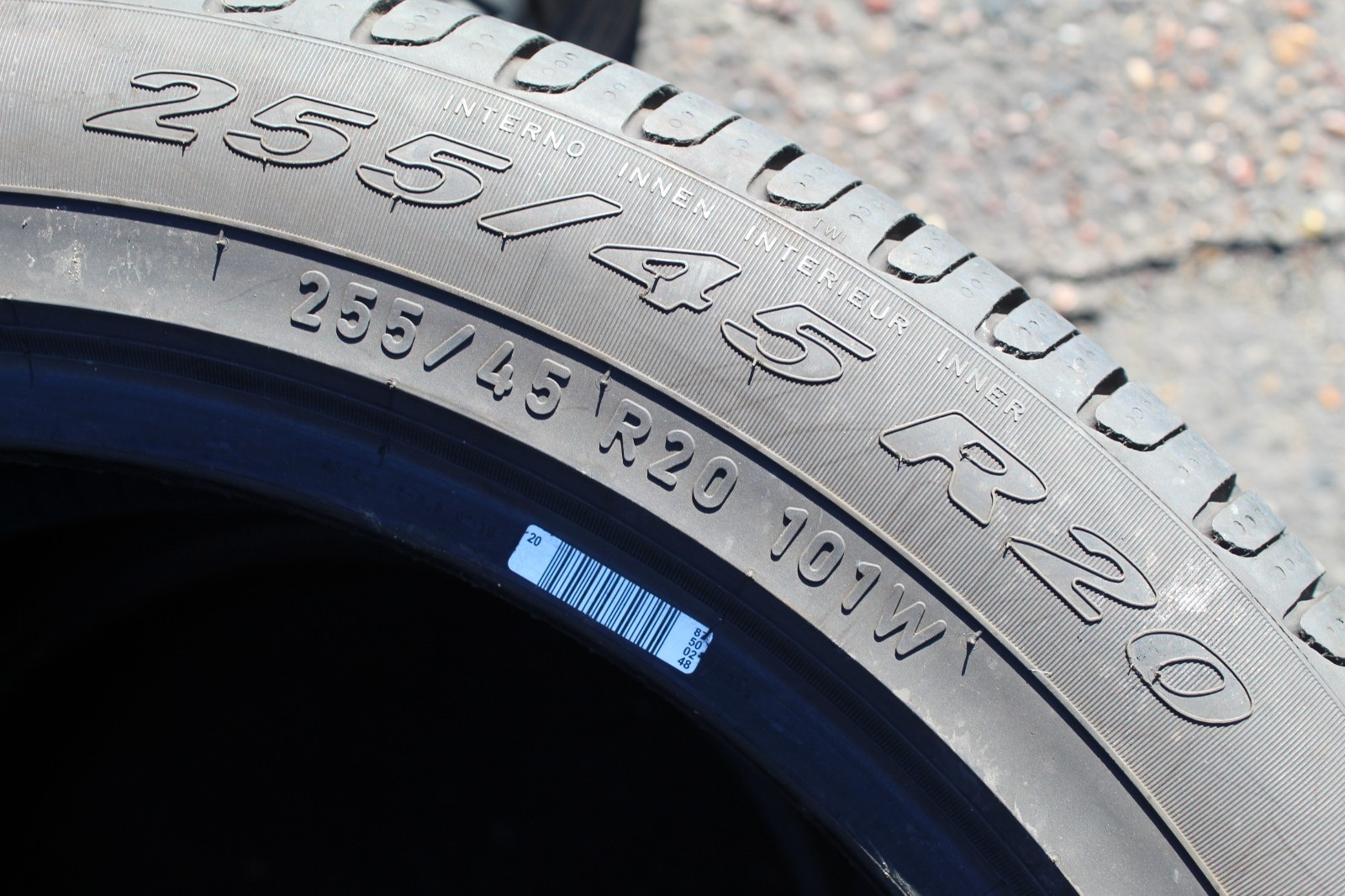 255 45 20 Pirelli, Scorpion Verde, AO, 101W, x2 A Pair 5.7mm (F1_tyres) FO L3849
